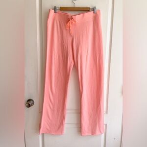 Victoria’s Secret Supermodel Essentials Peach Bling Heart Sweatpants Size L